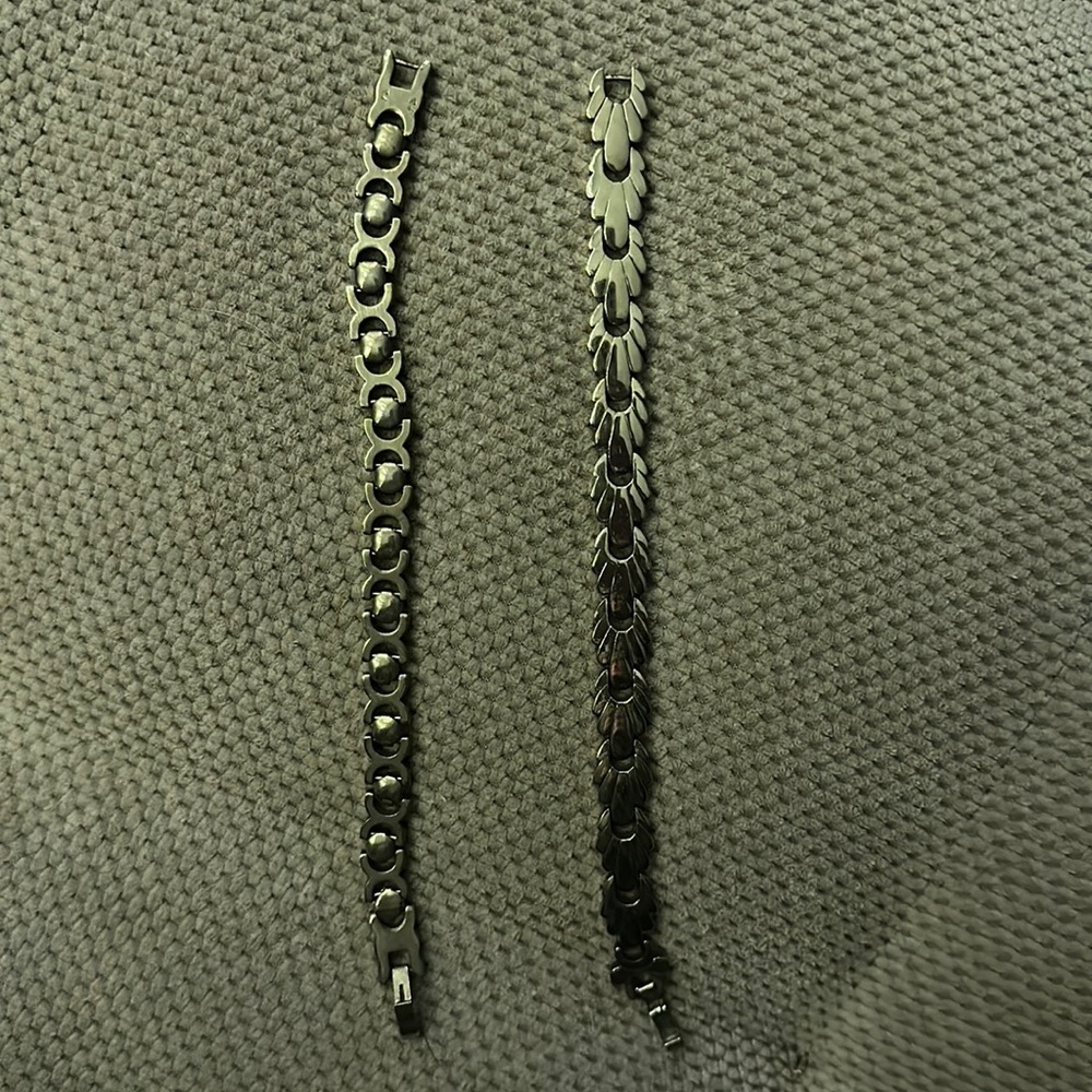 Silver bracelets